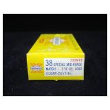 Box of Western Super-Match .38 SPL 118-grain