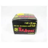 Box of TulAmmo 7.62 x 39mm 122-grain