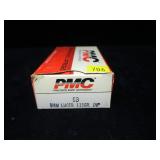Box of PMC 9mm Luger 115-grain JHP cartridges