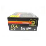 Box of Winchester Supreme 9mm Luger 147-grain