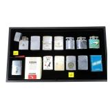 Lot: Assorted Lighters, mostly Zippo, 14 pcs