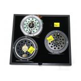 Lot, three fly reels: Pfluger Medalist, Alpha 2530