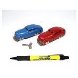 Lot: 2 Schuco Mirakocar tin windup cars with key,