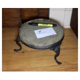Antique Foot stool w/ C/I Legs,