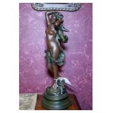 Plaster Art Nouveau Figurine,