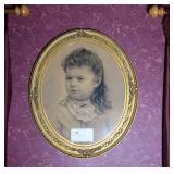 Victorian Oval Framed Child