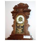 Victorian Shelf Clock, with alarm, running,