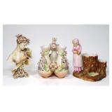 Lot: 3 pcs. of Victorian Bisque, good condition