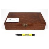 Oak Case with glass vials,