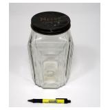 Necco Candies Glass Jar,10" H.