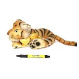 Vintage mohair tiger, 12"