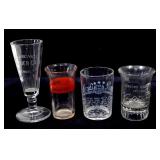 Lot: Advertising tumblers, "Moxie", "Clarksville