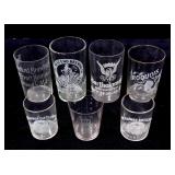 Lot: Assorted Vintage brewery tumblers.