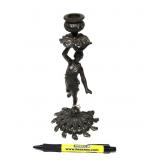 Vintage Figural candlestick, 9" H.