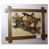 28" x 34" Oak framed print