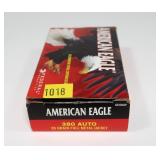 Box of American Eagle .380 Auto 95-grain FMJ