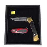 Lot: Buck 110 Knife and Swiss Army Knife