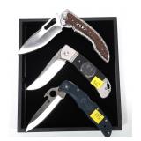 Lot: 3 folding knives, includes: