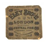 Vintage Eley Bros Cartridge Case box cardboard