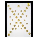 Lot, US-NR buttons, 34 pcs.