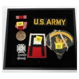 Lot, WWII military insignia and medals, 6 pcs.