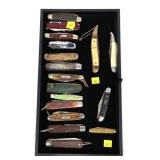 Lot of assorted folding/pocket knifes, 16 pcs,