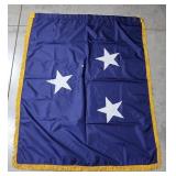U.S. 3-star General flag, 69" x 48"
