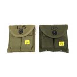 2- M1 Carbine ammo pouches with magazines: