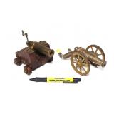 Lot, 2 mortar cannons with 5" barrels