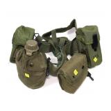 U.S. web belt with canteen, ammo pouch, medical
