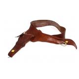 Western-style holster with ammo belt