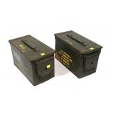 2- Metal ammo cans -x2 cans