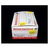 Box of Winchester 9mm Luger 115-grain FMJ
