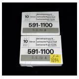 2- Boxes 7.5mm Swiss cartridges, 10 per box -x2