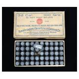 Vintage box of Remington .32 Cal. 100-grain