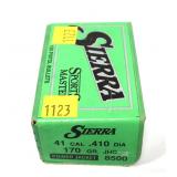 Box of Sierra .41 Cal. 170-grain JHC bullets,