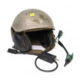 Military flight helmet with radio accessories