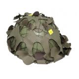 Unknown military helmet with camoflauge cover