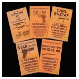 Lot, assembly/disassembly gun guides, 5 pcs.