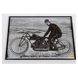 Framed photocopy photo of a Vintage Curtiss