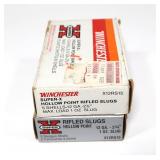 2- Boxes Winchester 12 Ga. 2.75" rifled hollow