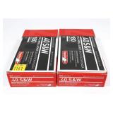 2- Boxes of .40 S & W 180-grain FMJ cartridges,