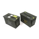 2- Metal ammo cans -x2 cans