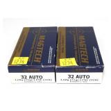2- Boxes of .32 Auto 71-grain FMC cartridges, 50