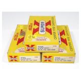 3- Boxes of .220 Swift 48-grain SP cartridges, 20