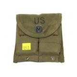 Lot, 2 M1 Carbine mags with U.S. Pouch