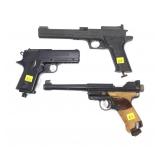 Lot, 3 CO2 cartridge air pistols: 2- Crosman and