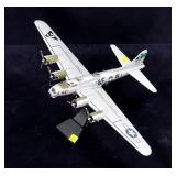 Model B-17 airplane on stand, 12" L, wing span