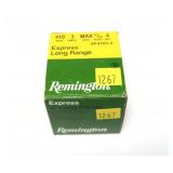 Box of Remington .410 Ga. 3" No. 4 shot shells,