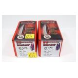 2- Boxes of Hornady .25 Cal. 100-grain SP